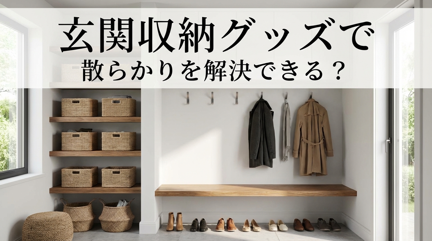 玄関収納グッズで散らかりを解決できる？