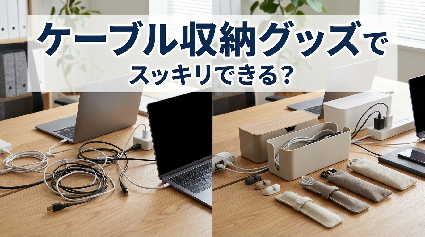 ケーブル収納グッズでスッキリできる？