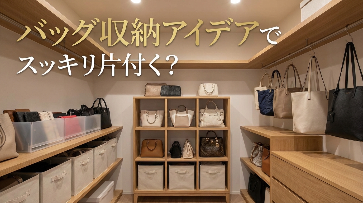バッグ収納アイデアでスッキリ片付く?