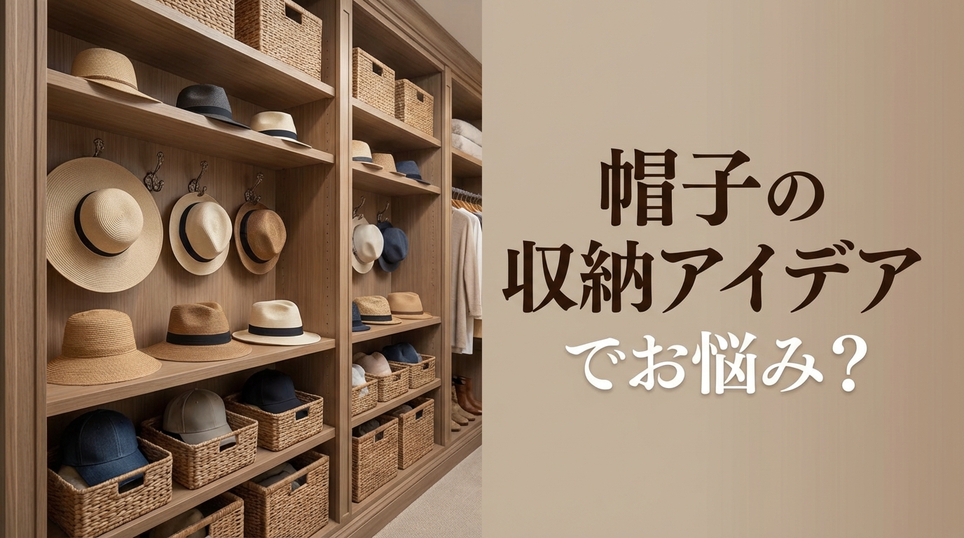 帽子の収納アイデアでお悩み?