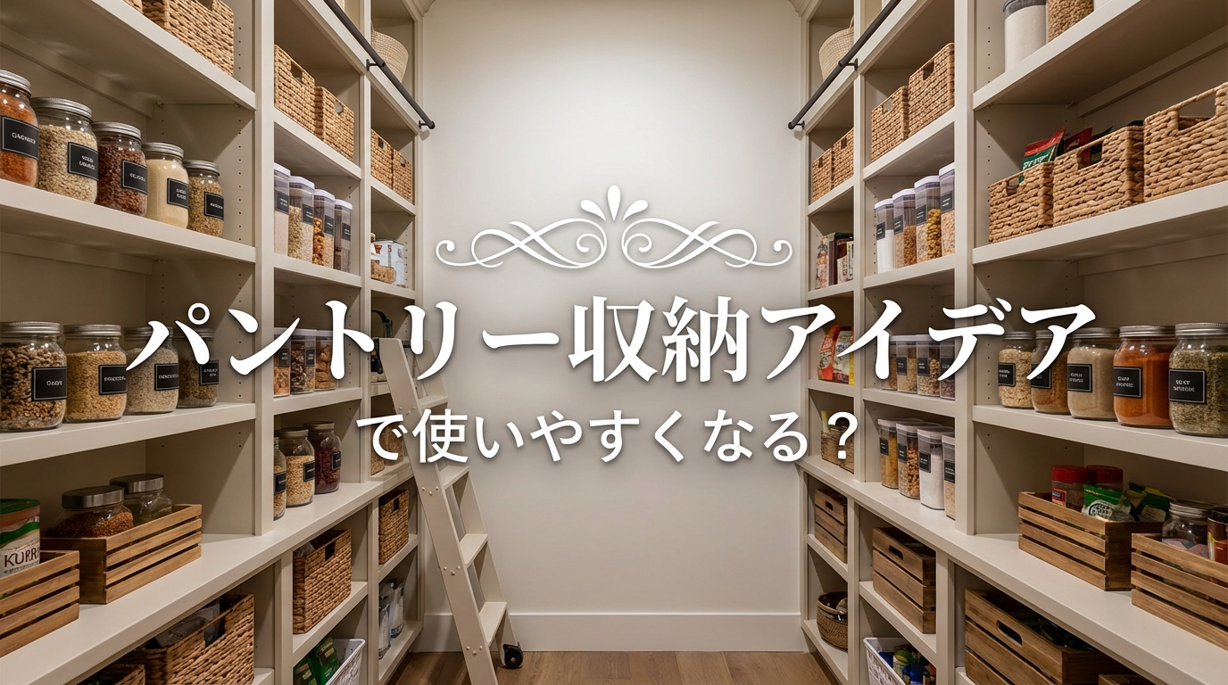 パントリー収納アイデアで使いやすくなる？