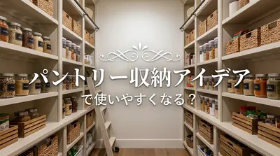 パントリー収納アイデアで使いやすくなる？