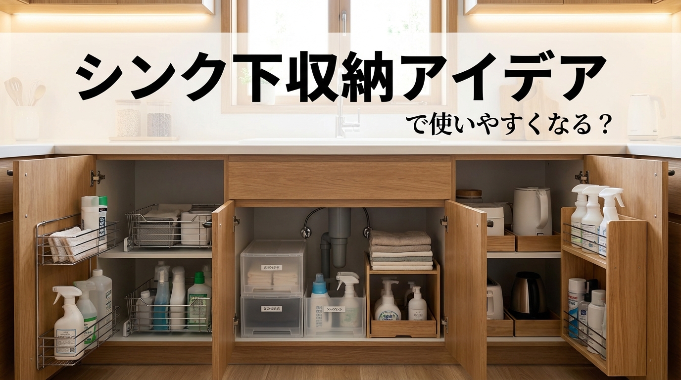 シンク下収納アイデアで使いやすくなる？