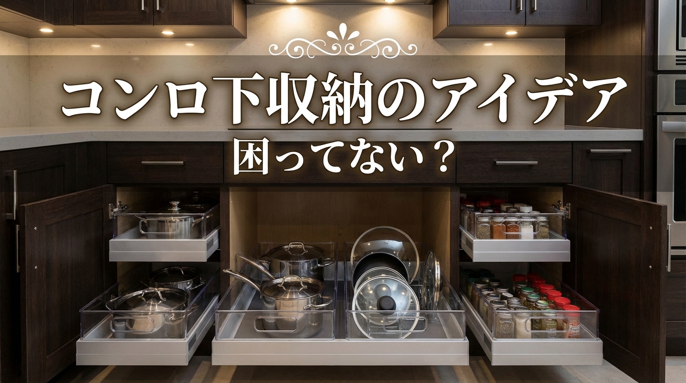コンロ下収納のアイデアで困ってない？