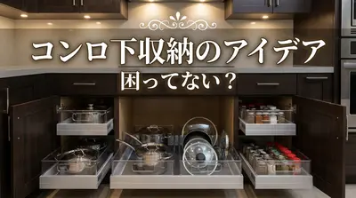 コンロ下収納のアイデアで困ってない？