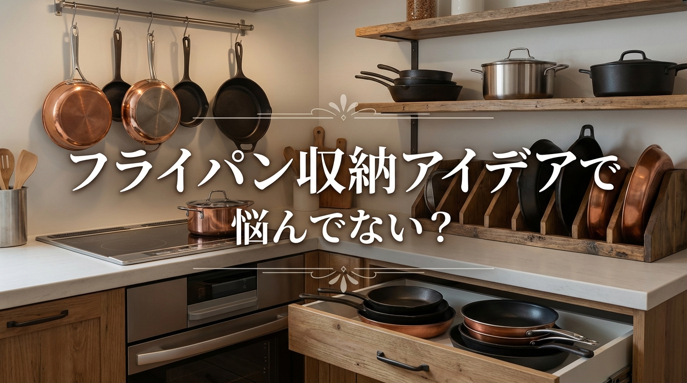 フライパン収納アイデアで悩んでない?