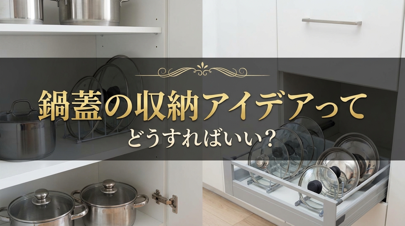 鍋蓋の収納アイデアってどうすればいい?