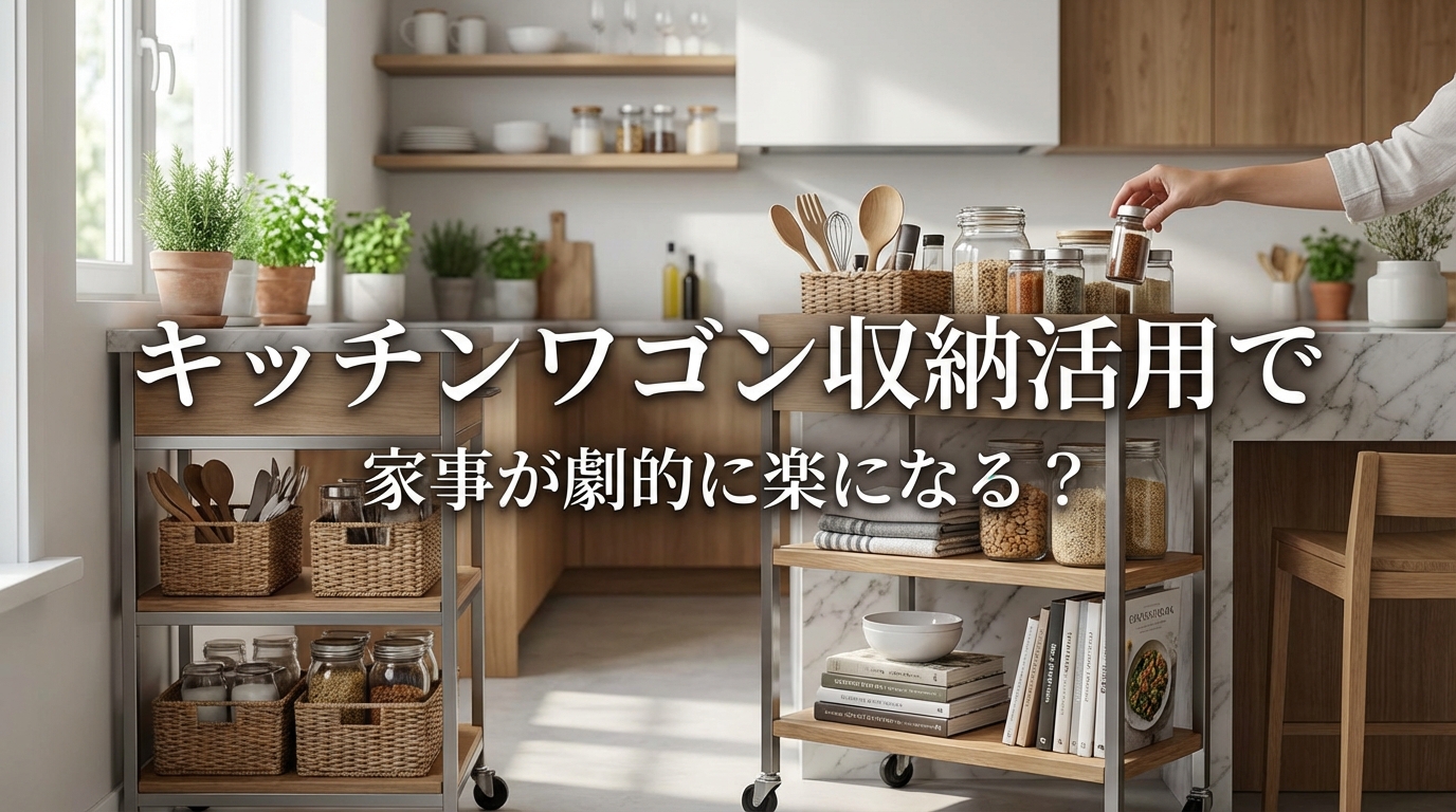 キッチンワゴン収納活用で家事が劇的に楽になる？