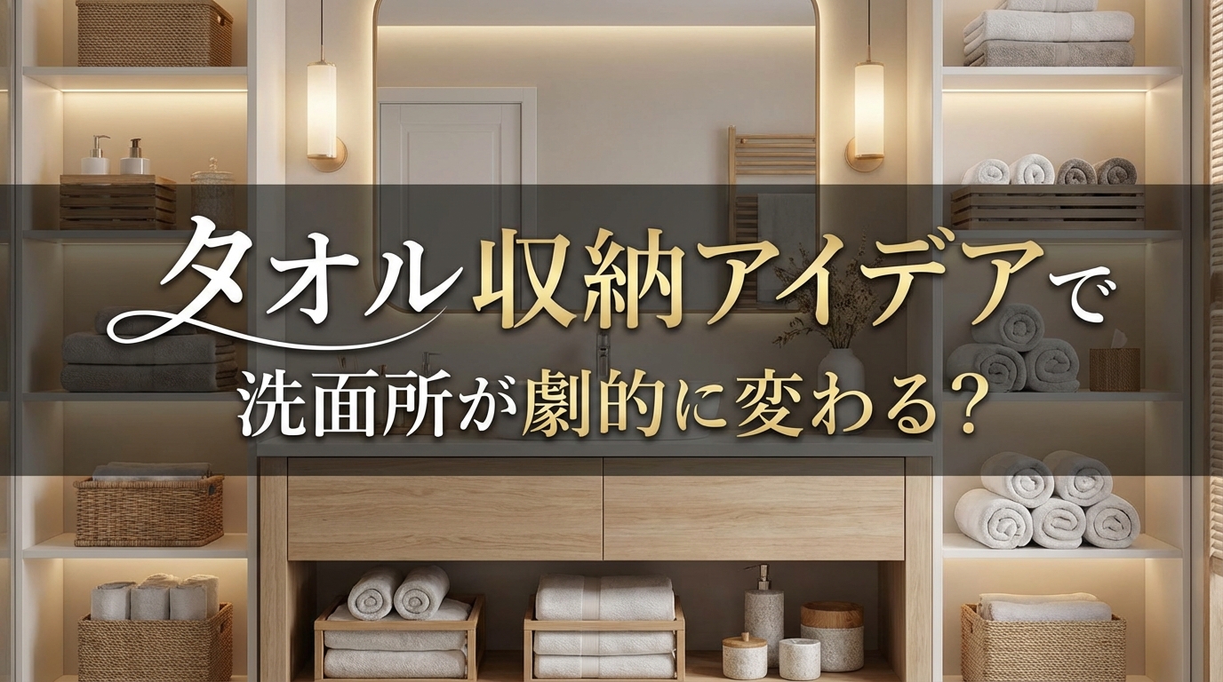 タオル 収納 アイデアで洗面所が劇的に変わる？