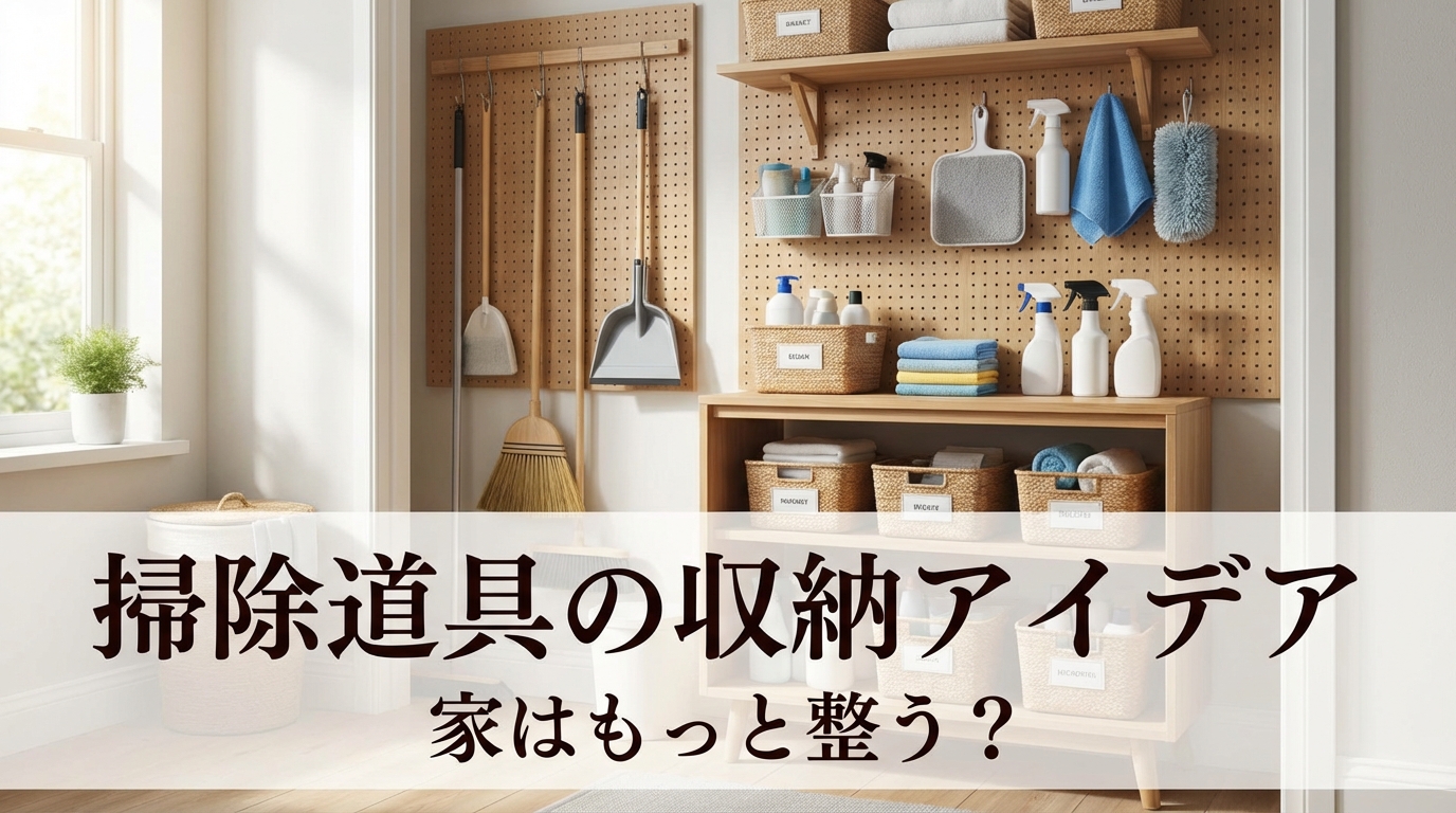 掃除道具の収納アイデアで家はもっと整う？
