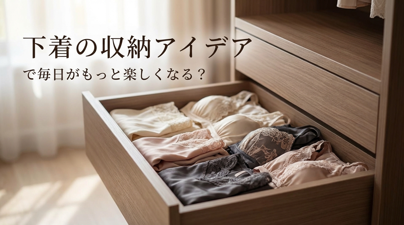 下着の収納アイデアで毎日がもっと楽しくなる?
