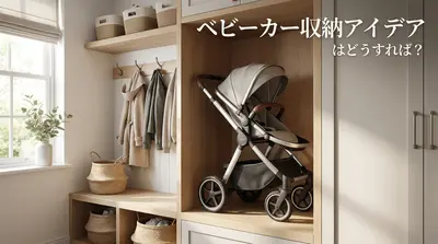 ベビーカー収納アイデアはどうすれば？