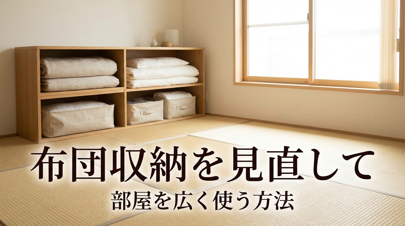 布団収納を見直して部屋を広く使う方法
