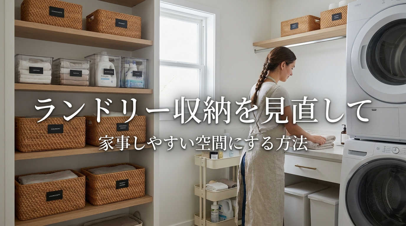 ランドリー収納を見直して家事しやすい空間にする方法