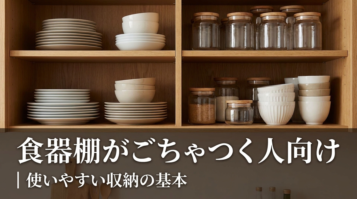 食器棚がごちゃつく人向け｜使いやすい収納の基本