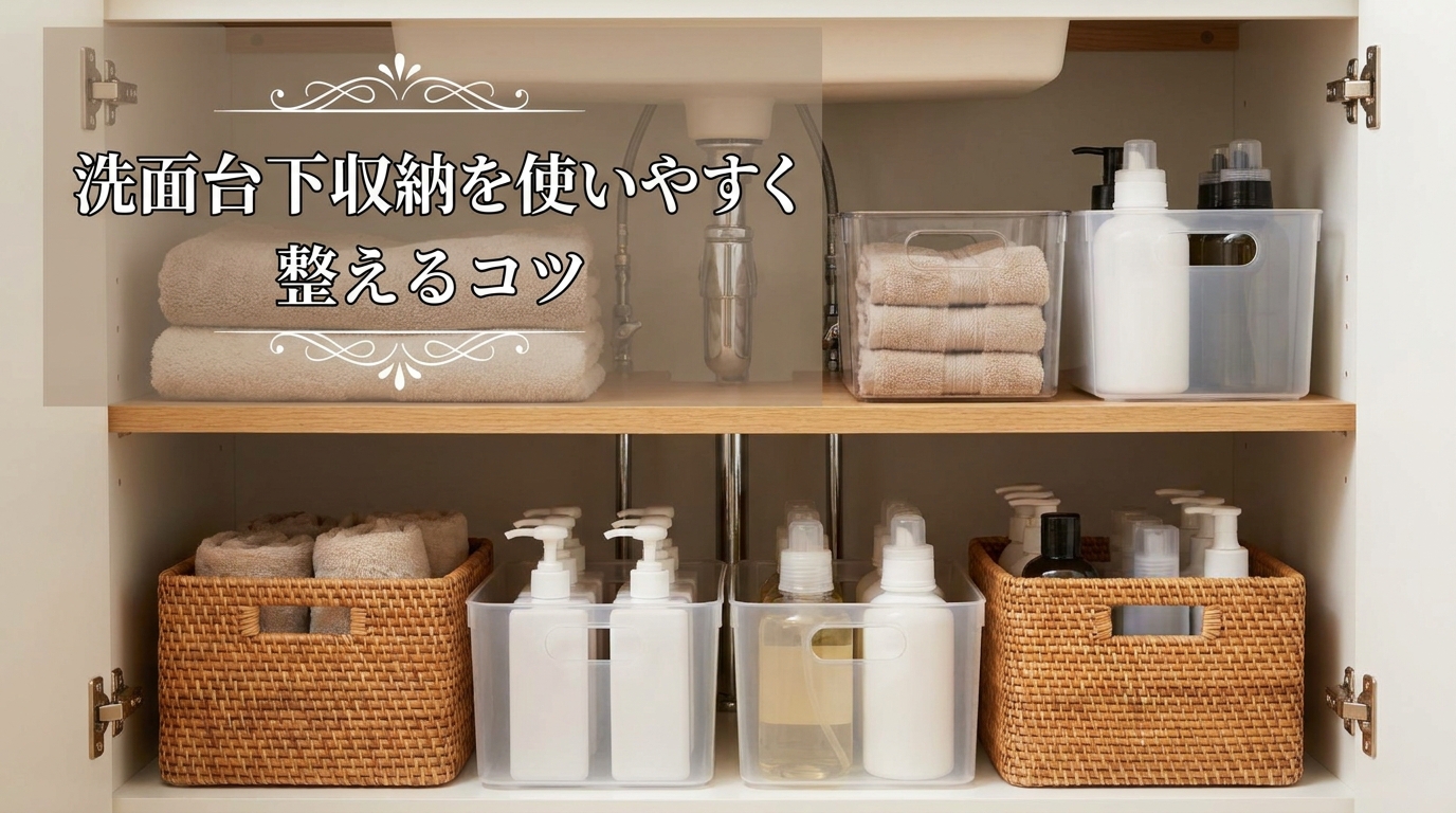 洗面台下収納を使いやすく整えるコツ