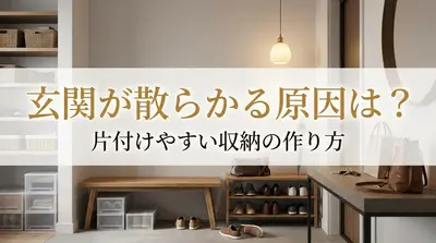 玄関が散らかる原因は？片付けやすい収納の作り方