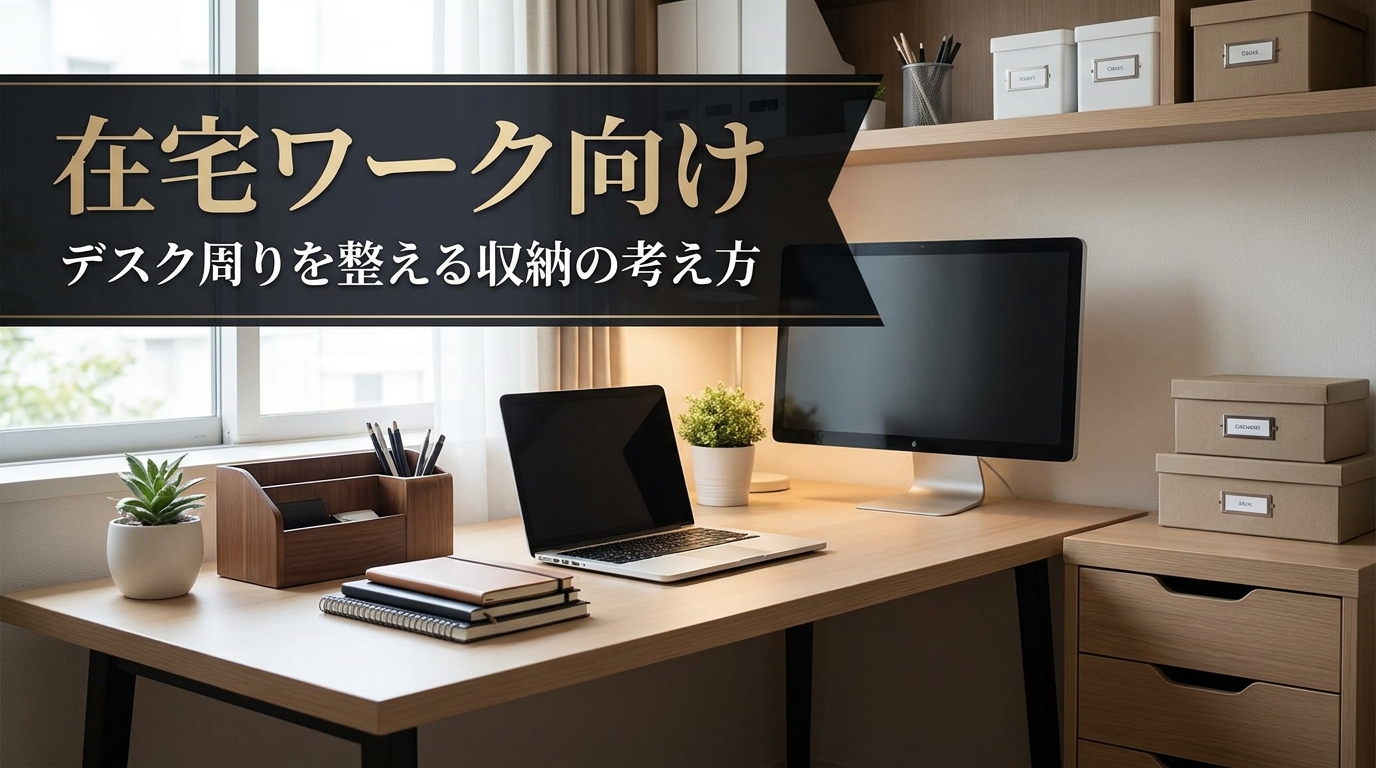 在宅ワーク向け｜デスク周りを整える収納の考え方