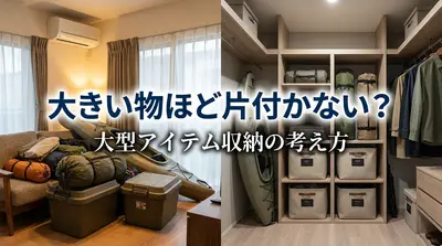 大きい物ほど片付かない？大型アイテム収納の考え方