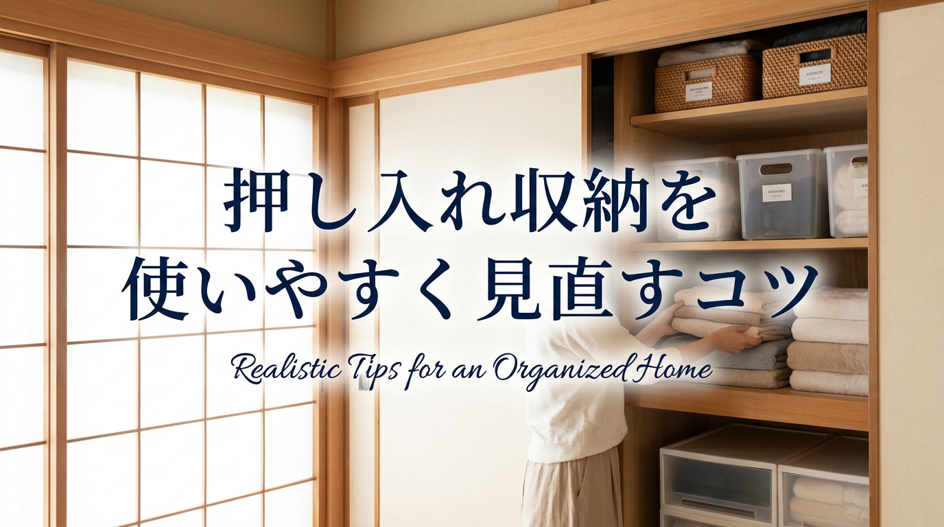 押し入れ収納を使いやすく見直すコツ