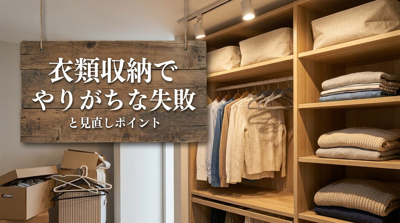 衣類収納でやりがちな失敗と見直しポイント