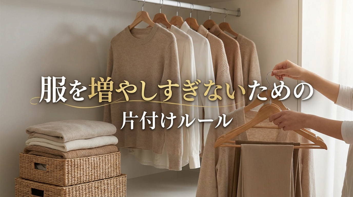 服を増やしすぎないための片付けルール