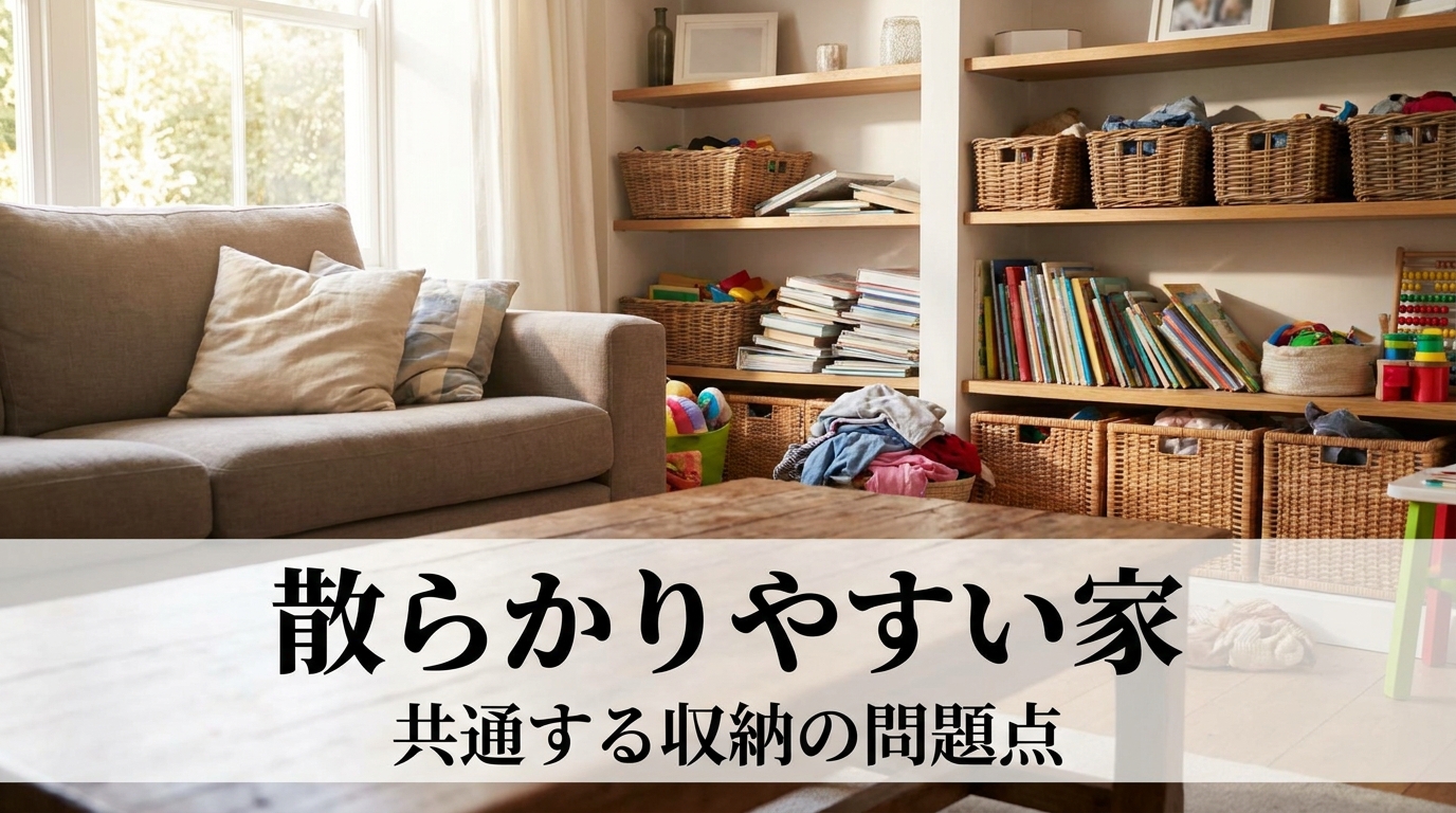 散らかりやすい家に共通する収納の問題点とは