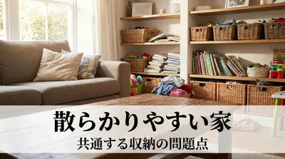 散らかりやすい家に共通する収納の問題点とは