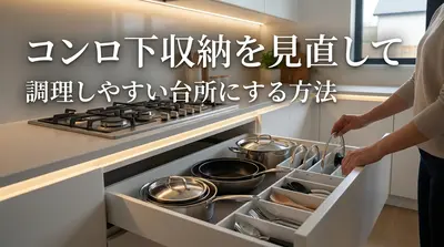 コンロ下収納を見直して調理しやすい台所にする方法