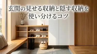 玄関の見せる収納と隠す収納を使い分けるコツ