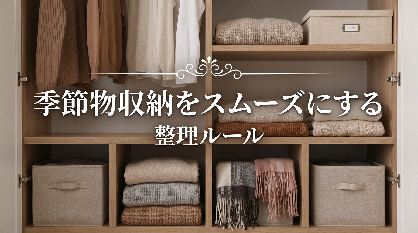 季節物収納をスムーズにする整理ルール