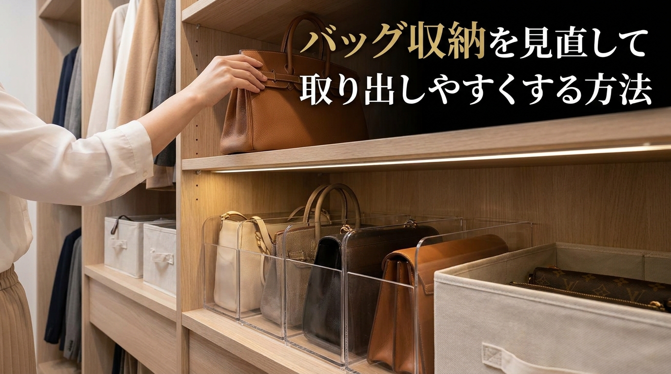 バッグ収納を見直して取り出しやすくする方法