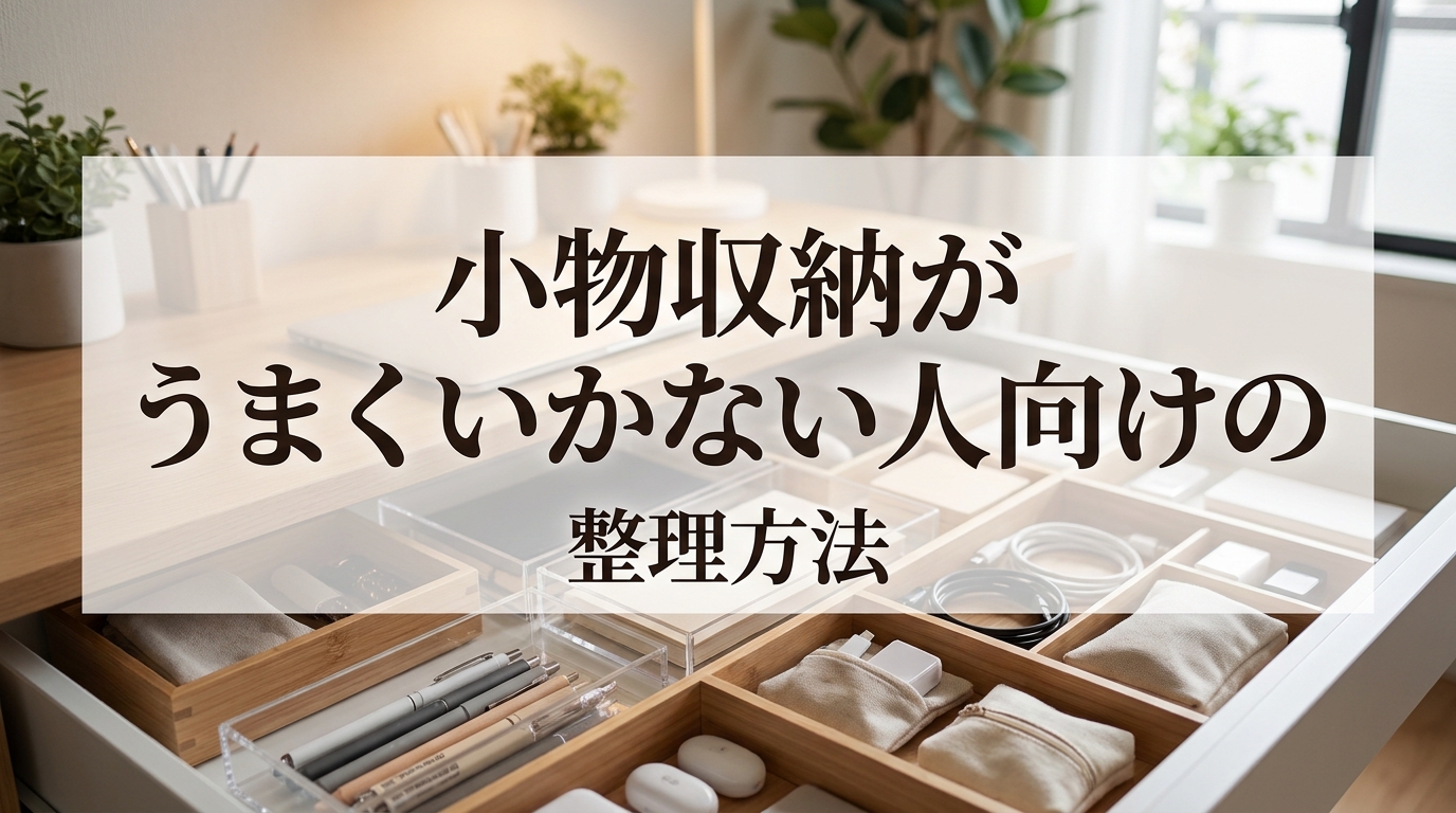 小物収納がうまくいかない人向けの整理方法