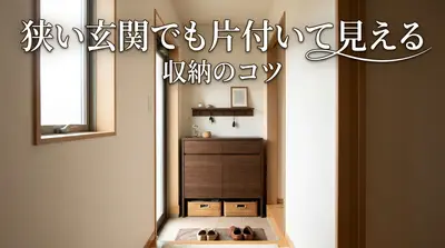 狭い玄関でも片付いて見える収納のコツ