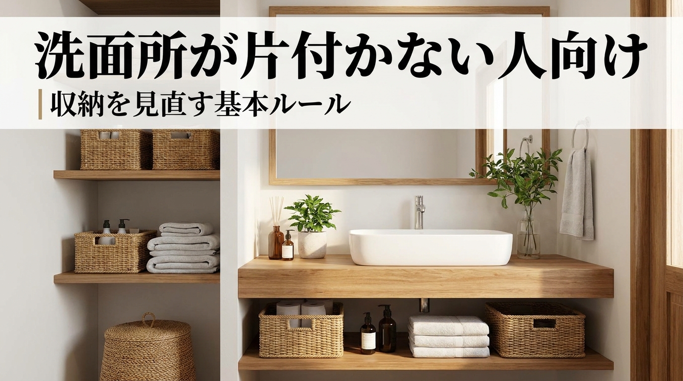 洗面所が片付かない人向け｜収納を見直す基本ルール