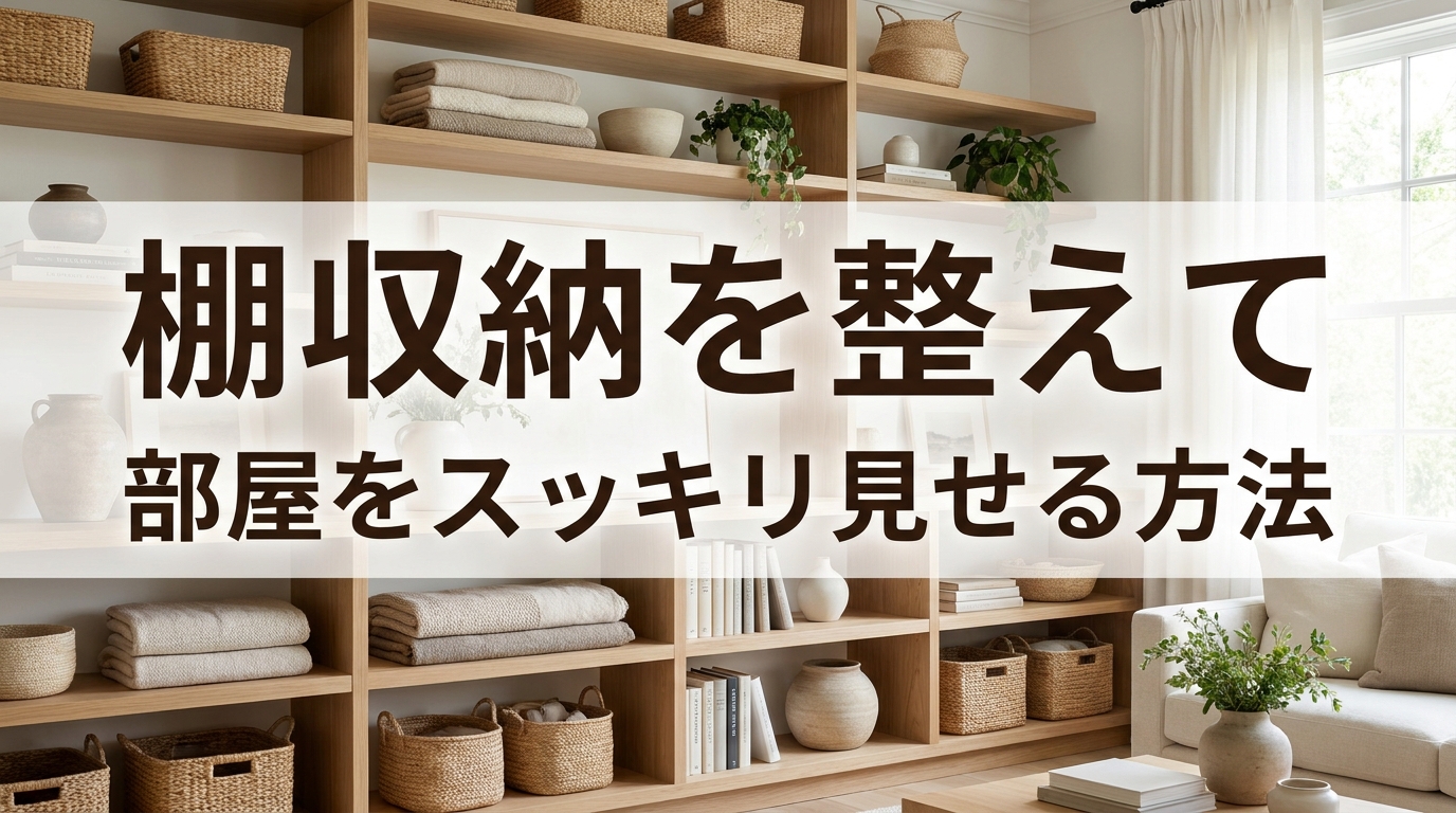 棚収納を整えて部屋をスッキリ見せる方法