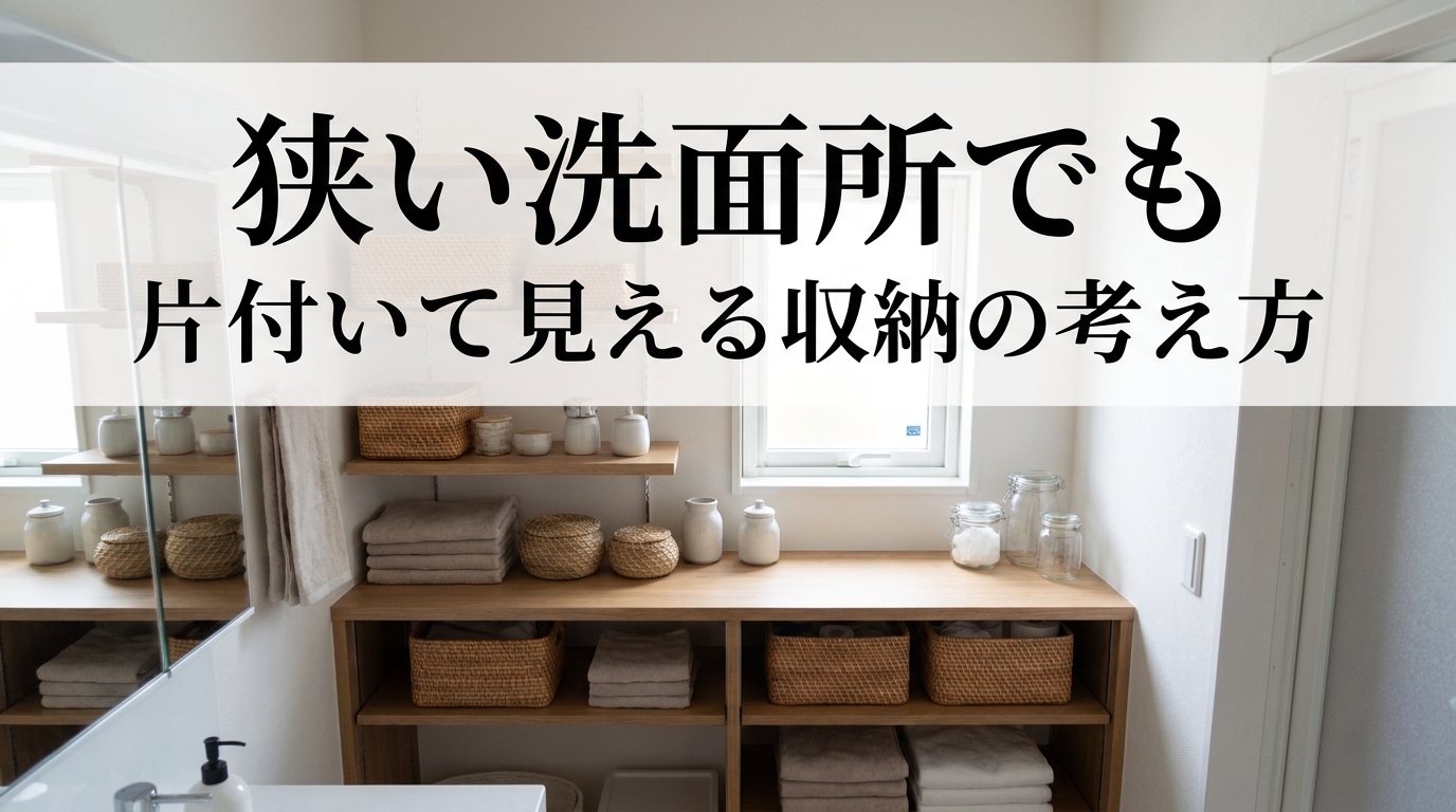 狭い洗面所でも片付いて見える収納の考え方