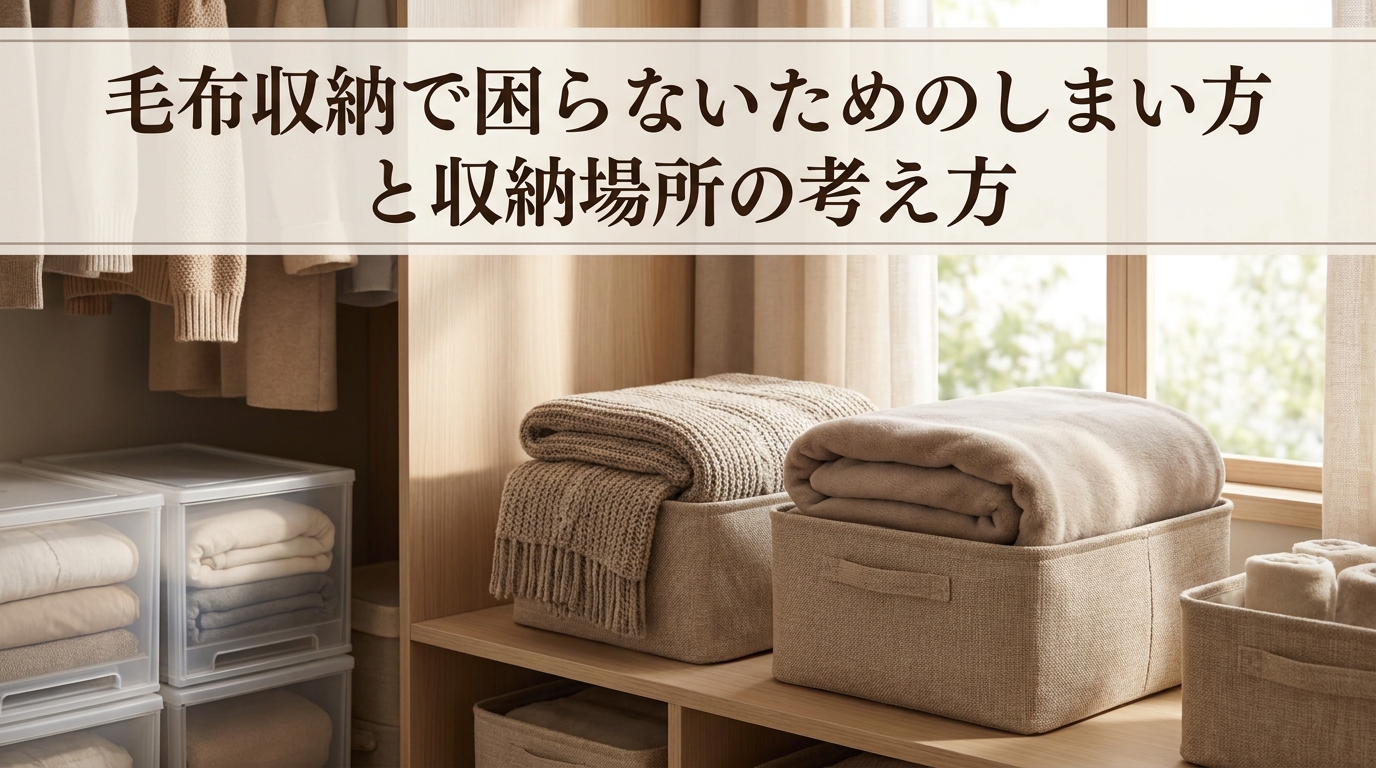 毛布収納で困らないためのしまい方と収納場所の考え方