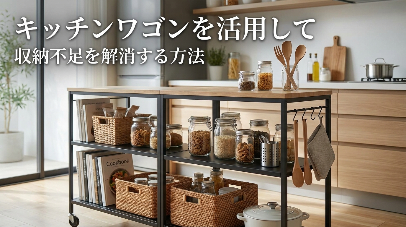 キッチンワゴンを活用して収納不足を解消する方法
