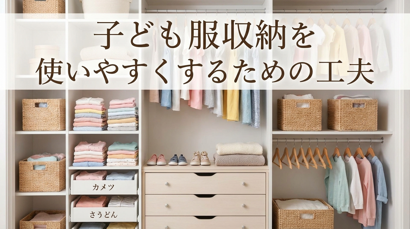 子ども服収納を使いやすくするための工夫