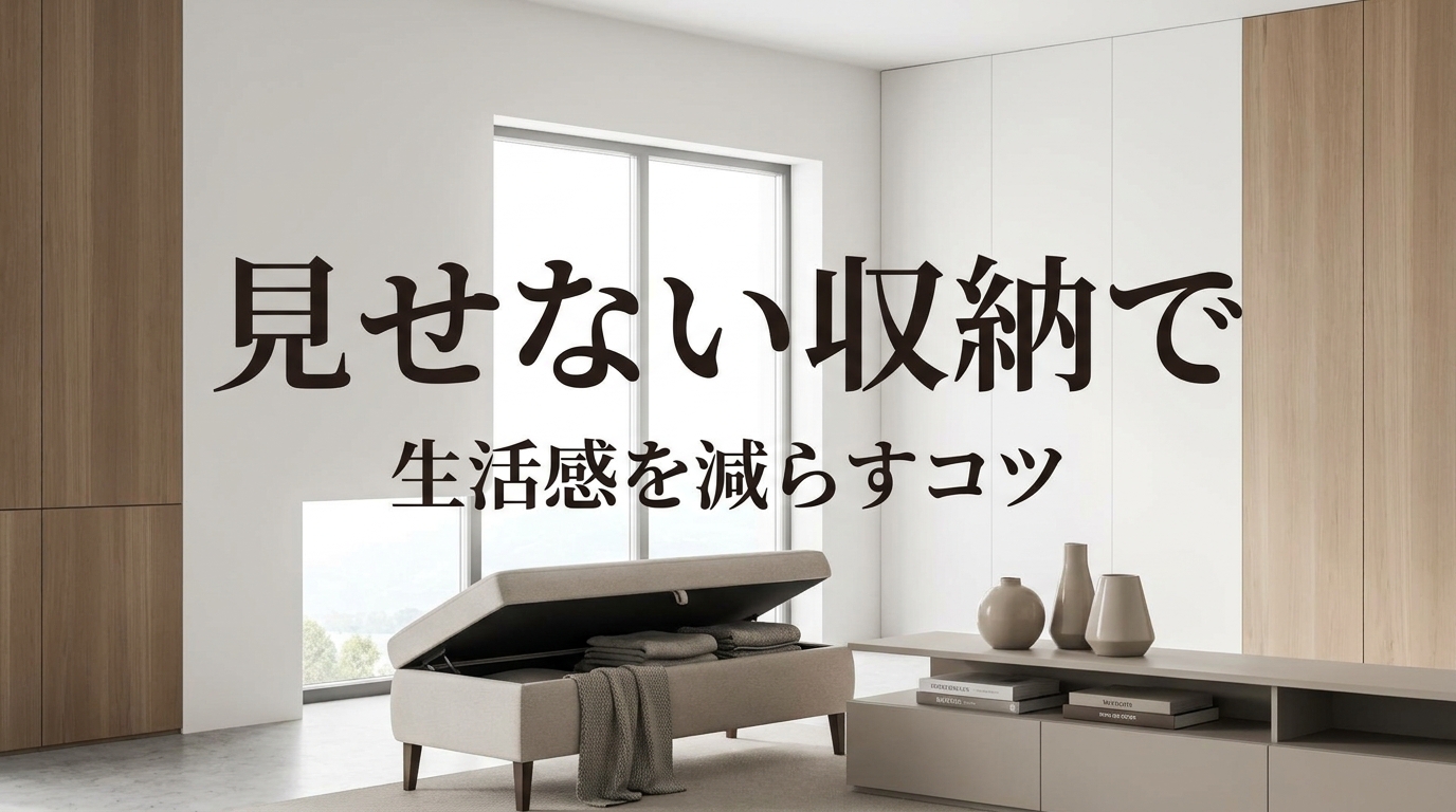見せない収納で生活感を減らすコツ