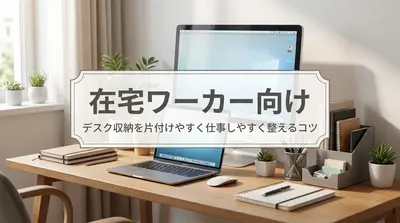 在宅ワーカー向け｜デスク収納を片付けやすく仕事しやすく整えるコツ