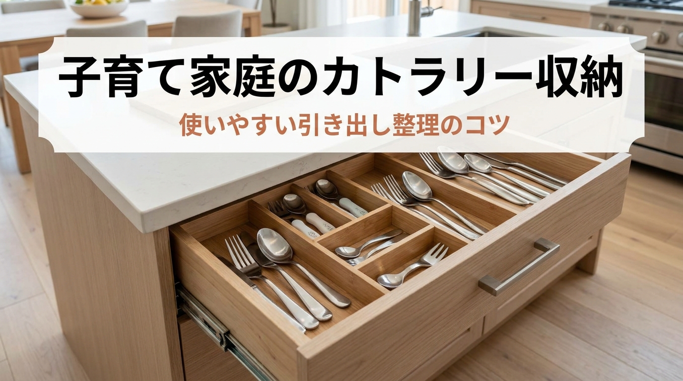 子育て家庭のカトラリー収納|使いやすい引き出し整理のコツ