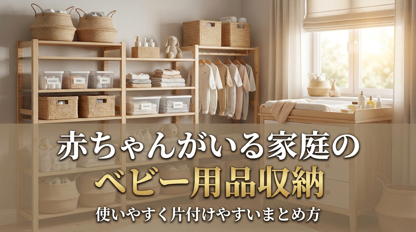赤ちゃんがいる家庭のベビー用品収納|使いやすく片付けやすいまとめ方