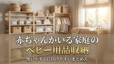 赤ちゃんがいる家庭のベビー用品収納｜使いやすく片付けやすいまとめ方