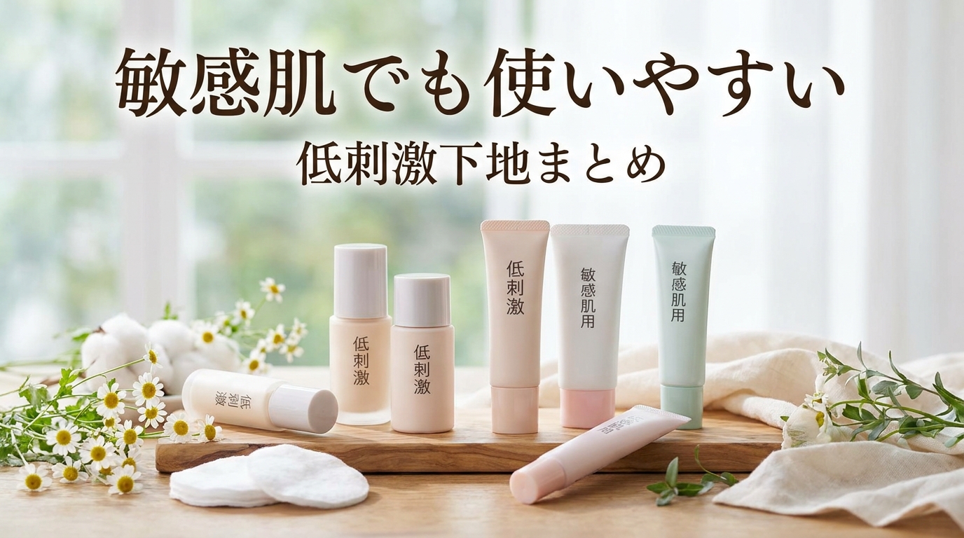 敏感肌でも使いやすい低刺激下地まとめ