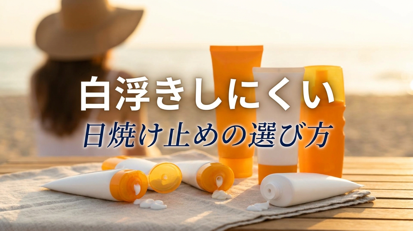 白浮きしにくい日焼け止めの選び方
