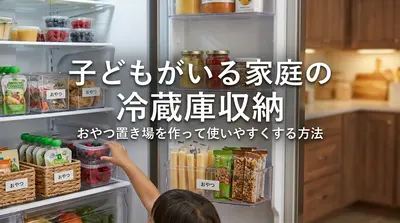 子どもがいる家庭の冷蔵庫収納｜おやつ置き場を作って使いやすくする方法