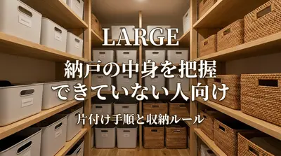 納戸の中身を把握できていない人向け｜片付け手順と収納ルール