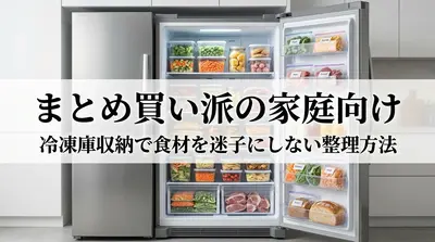 まとめ買い派の家庭向け｜冷凍庫収納で食材を迷子にしない整理方法